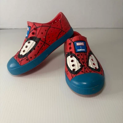 Marvel x Native Shoes Spider Man Water Sneaker Shoes Kids C8 - Image 1 of 4