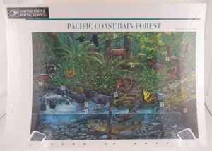 USPS Pacific Coast Rain Forest, sealed sheet of 33 cent stamps - Picture 1 of 1