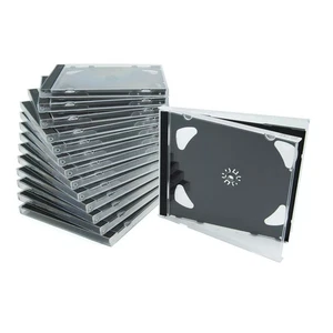 50 CUSTODIE DOPPIE JEWEL CASE 2 POSTI Box Black Tray Per CD DVD DISCO BOX23 - Zdjęcie 1 z 5