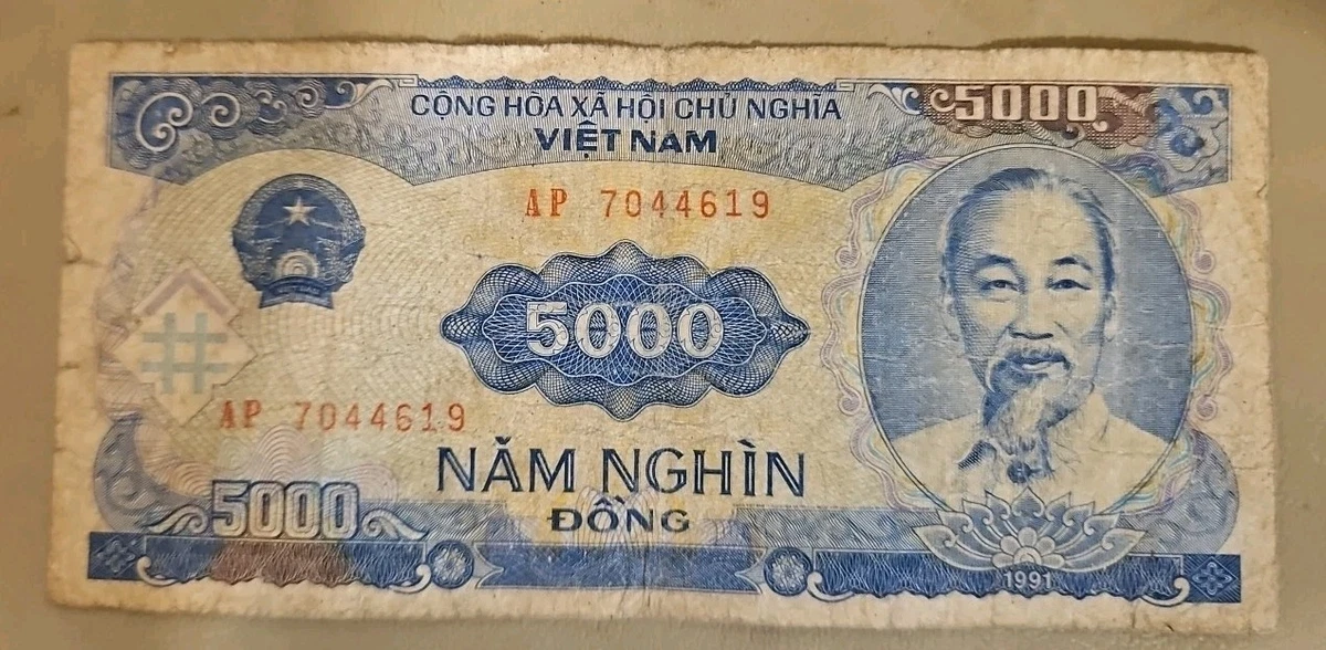 Vietnamese Paper Money 5,000 ₫ Denomination for sale | eBay