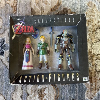 1998 Legend of Zelda Ocarina of Time Collectible Figures 3 Pack Nintendo Vintage - Image 1 of 4