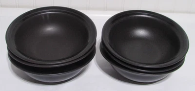 Juego de 6 cuencos de cereal negro Pfaltzgraff Midnight Sun EE. UU. Foto 1 de 4