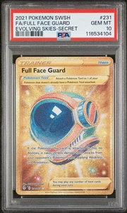 Pokemon Evolving Skies Full Face Guard (Secret) 231/203 PSA 10 - Picture 1 of 2