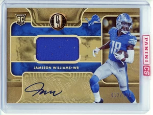 2022 Panini Gold Standard Jameson Williams RC Patch Auto /199 #216 Lions - Picture 1 of 2