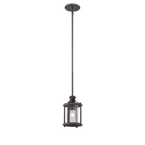 Designers Fountain Palencia 60-Watt 1-Light Artisan Pardo Wash Rustic Mini Light - Picture 1 of 4