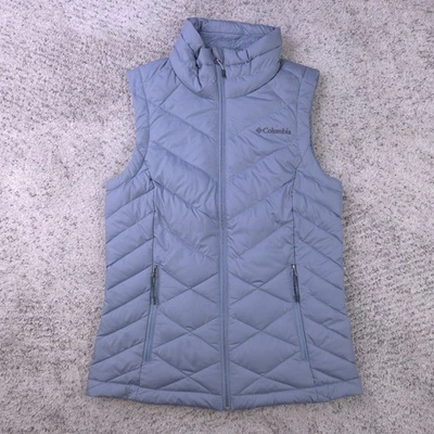 Chaleco Columbia para mujer XS acolchado Heavenly Omni Heat cuello de piel sintética gris usado en excelente estado Foto 1 de 4