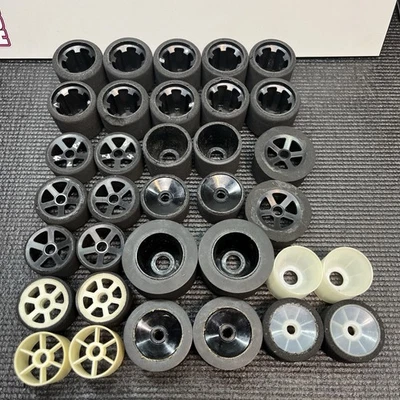 1/12 Pan Foam Tire & Wheel Lot Front Rear Vintage RC Yokomo Kawada RC12L RC12L3 - Image 1 of 4