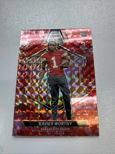 Mosaico Panini 2024 - Rookies Camo Red Mosaic Prizm #328 Xavier Worthy (RC) - Imagen 1 de 2