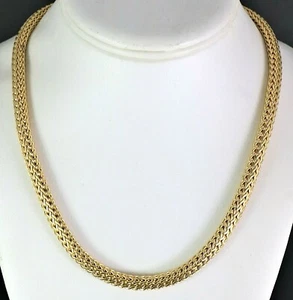 $34,500 John Hardy 7.5mm 18K Solid Yellow Gold Classic Chain Tiga 18" Necklace - Picture 1 of 9