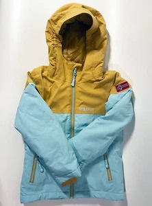 Trollkids Hallingdal Mädchen Skijacke Wasserblau/Honig - Größe 116 - Bild 1 von 6