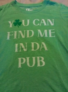 Doe Damen T-Shirt You can find me in da pub Shamrock St Patricks grün - Bild 1 von 2