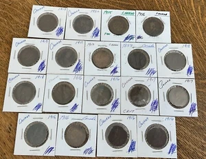 MONEDAS DE UN CENTAVO 18 CANADÁ 1859-1920 KM #8 - Imagen 1 de 5