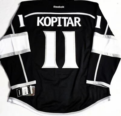 PRO-52-54-56 * CAMISETA ANZE KOPITAR LA KINGS NHL AUTÉNTICA CENTRO-HIELO REEBOK EDGE Foto 1 de 4