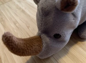Vintage Retired Ty Beanie Baby - Spike the Rhinoceros 1996 - Picture 1 of 8