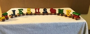 Jesus ❤️ Me Minature Wooden Train - Picture 1 of 5