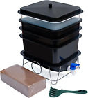 Basic Worm Farm Composting Bin 4 Tray Worm Compost Bin for Recycling Food Waste