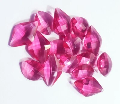 MM Size Pink Topaz 69.40 Ct/ 14 Pcs Lot Loose Gemstone With Free Gift - Image 1 of 4