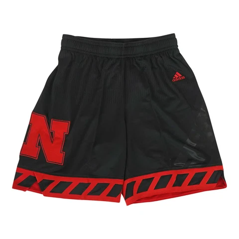 Nebraska Cornhuskers NCAA Adidas Women's Black Team Shorts Cover