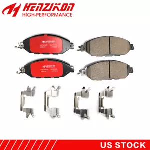 Front Ceramic Brake Pad w/Hardware for 2015-2022 2023 Nissan Pathfinder MURANO - Picture 1 of 1