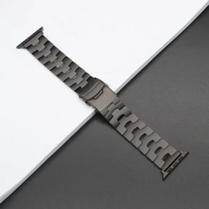 Bracelet titane pour Apple Watch Ultra 49 mm 10 9 8 7 SE 6 5 4 3 2 bracelet à maillons métalliques - Photo 1 sur 12