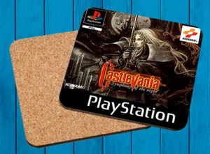 CASTLEVANIA PLAYSTATION PSX VIDEOJUEGO POSAVASOS DE MADERA WOODEN COASTERS - Foto 1 di 1