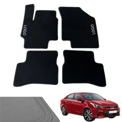 For Kia Rio 2002-2023 Car Floor Mats Original Carpets Velour All Weather - Imagem 1 de 4