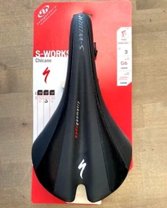 NOS Specialized S-Works Chicane 155mm Saddle Black with Carbon Rails - Picture 1 of 3