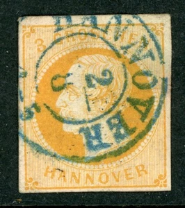 Germany 1864 Hannover 3gr Brown SG # 22 VFU Z815 - Imagen 1 de 2