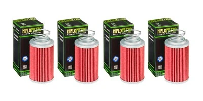 Hiflofiltro Oil Filter (x 4) Fits MV AGUSTA F4 1000 / R / RR / RC (2010 to 2016) - Image 1 of 4
