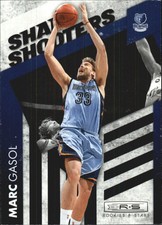 2010-11 Rookies and Stars Sharp Shooters Black Basketball Card #4 Marc Gasol /99