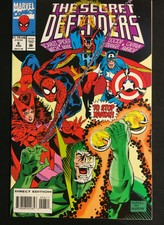 SECRET DEFENDERS 6 SCARLET WITCH CAPTAIN AMERICA NM V 1 SPIDER MAN WOLVERINE
