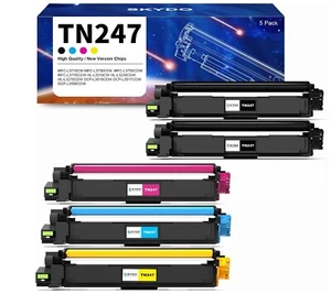 5 TN243CMYK Printer Toner Cartridges For Brother TN247 DCPL3550CDW HLL3210CW MFC - Zdjęcie 1 z 11