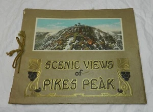 Vintage Souvenir Buch - Landschaftliche Ansichten des Pikes Peak - Stewart Bros. Fotografen - Bild 1 von 6
