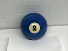 Single No 2 Billiard Pool Ball Standard 2 1/4" Replacement Number Two Blue