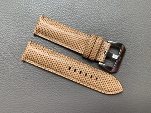 Genuine Real Snake Leather Skin watch strap band 10...18 19 20 21 22 23 24 26mm - Picture 1 of 14