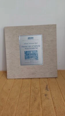 4 LP BOX ARCHIV Bach PASSIO SECUNDUM MATTHAEUM Richter SEEFRIED 2712 001 . - Image 1 of 4