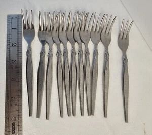 Vintage Japan Weldan Edelstahl Cocktail Meeresfrüchte Gabel ELD4 - Zwölf - Bild 1 von 10