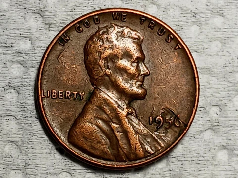 US Error Coin Obverse Lamination Crack Date To Ear 1956 Lincoln Cent 👀 PICTURES Cover