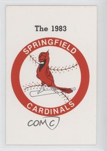 1983 Fritsch Midwest League Stars of Tomorrow Springfield Cardinals Team #321