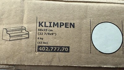 Ikea KLIMPEN Add-on Desk Organizer • White • 22 7/8x9 " 003.537.61 - NEW IN BOX - Image 1 of 2