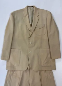 Yohji Yamamoto Pour Homme SS94 Beige Wool Gabardine Suit Set Size S Men's - Picture 1 of 23