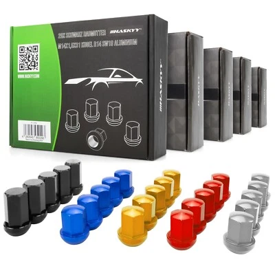 20 dadi ruota SELEZIONE colore M14x1,5x31mm SW19 fascia a sfera R14 fissaggio ruota alluminio - Immagine 1 di 4