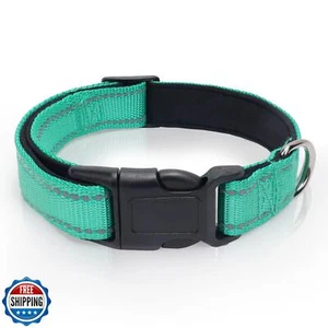 BCHARYA Reflective Dog Collar, Soft Neoprene Padded Breathable Nylon Pet Coll - Picture 1 of 5