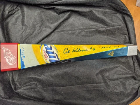 Miller Lite Detroit Red Wings Tigers Al Kaline Autographed Tap Handle JSA COA!! Cover