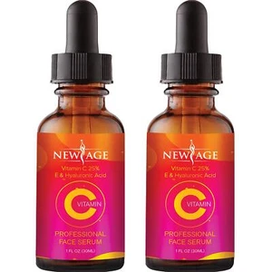 (2-PACK) Vitamin C Serum with Hyaluronic Acid for Face and Eyes - Natural Anti - Picture 1 of 8