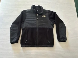 The North Face Girls Black Denali Fleece Full Zip Jacket Sweater Size M 10/12 - Picture 1 of 8