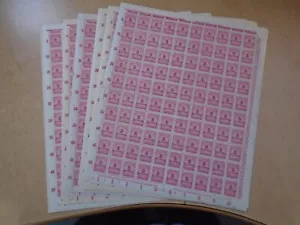 Germany - SG319 5M DM 1923 carmine. 10 x complete sheets of 100 stamps. MNH. - Picture 1 of 11
