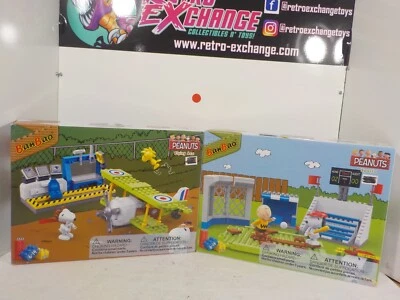 N A227 Banbao 花生史努比积木建筑套装飞行王牌和运动(棒球) — 第 1/4 张图片