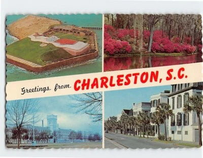 Postcard Greetings from Charleston, South Carolina - Image 1 of 2