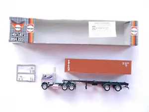US SZ ZM Freightliner Cabover Sleeper Container 40ft TRITON Herpa 854223 1:87 H0 - Foto 1 di 1